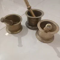 مجموعه ی هاون برنجی قدیمی