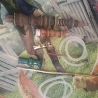 دو عدد تنه ی قلیون چوبی