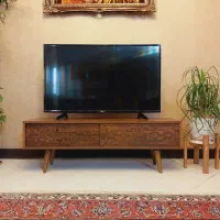 میز تلوزیون چوبی مدل اسلیمی