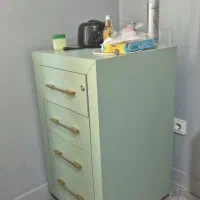 ترولی آینه کنسول آرایشگاهی