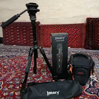 سه پایه دوربین حرفه ایjmary بهمراه کیف دوربین