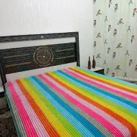 تخت دونفره با تشک و دوتا پاتختی