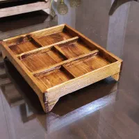 ظروف چوبی، جعبه چوبی ، ظرف پذیرایی تک به قیمت عمده