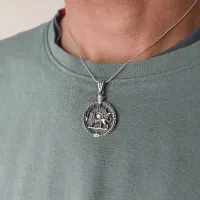 گردنبند نقره شیر و خورشید