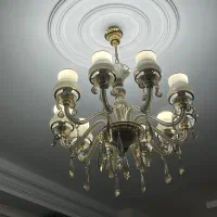 دو عدد لوستر کریستال