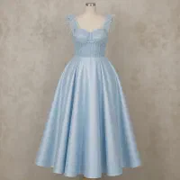 لباس مجلسی آبی سایز بزرگ