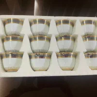 ست کاسه یاماسن چینی طلاکوب اصل ژاپن، ست قهوه خوری