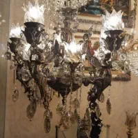 لوستر برنجی طرح فرشته