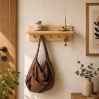 شلف چوبی دیواری اوکورا مدل Oakora-04
