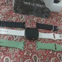 ساعت هوشمند HK9 ULTRA2 مشکی دارای سه بند و آداپتور