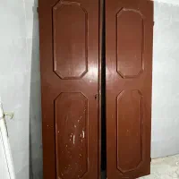درب چوبی دو لت