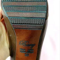 کفش پاشنه دار مجلسی چرم طبیعی نو سایز ۳۹/۳۸/۳۷