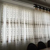 پرده های حریر طرح دار و پرده های پانچی مخمل