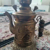 سماور زغالی قدیمی سالم بسیار تمیز