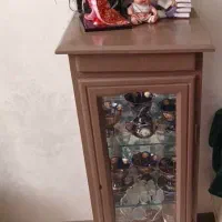 دو عدد ویترین چوبی کوتاه