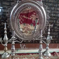 آینه وشمعدان رنگ ثابت