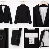 کت مشکی زنانه برند H&M بسیار شیک در حد نو