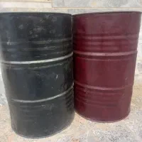 بشکه یا مخزن فلزی سالم سالم درب باز