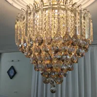 لوستر تمام کریستال ترک/قطر ۶۰/پر تراکم/در حد نو