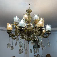 لوستر برنج ۱۶ شاخه