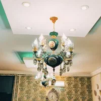 لوستر طرح فرشته برنز اصل تولیدی لوستر رستمی