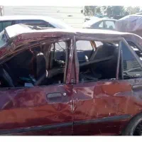 ماشین پراید تصادفی