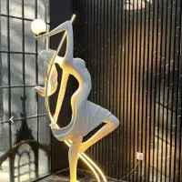 مجسمه و اباژور ایستاده دختر بالرین