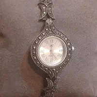 ساعت نقره سیاه قلم