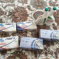 دستکش لاتکس و محلول سطوح