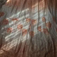 پرده گلدار و پرده تور و پارچه کنفی