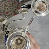 یک جفت شمعدان سیلور انگلیسی