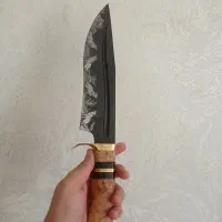 چاقو شکاری کامل دست ساز قلمزنی