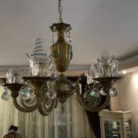 یک جفت لوستر،روشنایی،جاکلیدی برنز