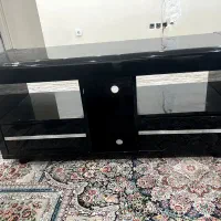 میز تلویزیون شیشه ای مشکی
