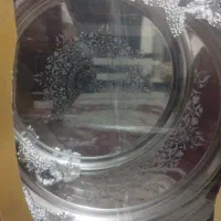 سینی استیل سه تیکه دسته دار خوشه انگوری