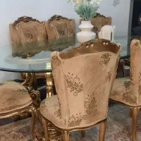 مبلمان استیل ۷ نفره و میز ناهار خوری ۸ نفره