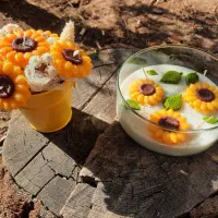 گیفت و شمع و باکس گل شمع