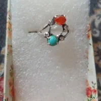 دو عدد انگشتر نقره خوش دست