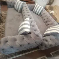 مبل چستر ۸ نفره با جلومبلی