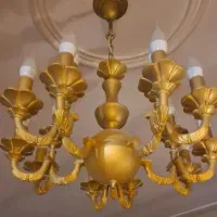 خرید  لوستر طلایی و برنجی  بالاترین فیمت  در محل