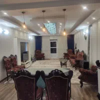 پرده پنل آبی رنگ