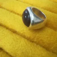 انگشتر آمتیس معدنی تراش نمدی