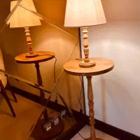 میز تلفن ، میز کنار سالنی مناسب اکسسوری و آباژور