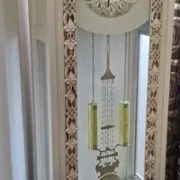 بوفه چوب راش وساعت