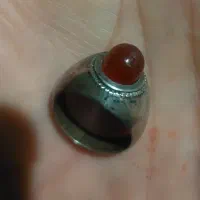 انگشتر عقیق رکاب نقره دست ساز