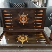 تخته نرد چوبی چرمی همه مدل