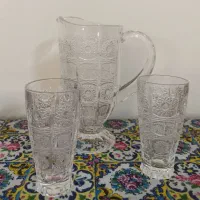 پارچ و لیوان و جاقاشقی خورشیدی طرح پی کی