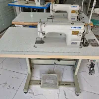 دو عددچرخ خیاطی صنعتی راسته دینام دار مارک جک