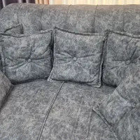 کوسن پارچه مخملی طوسی سیر