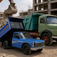 حمل نخاله ساختمانی نیسان بنز کمپرسی